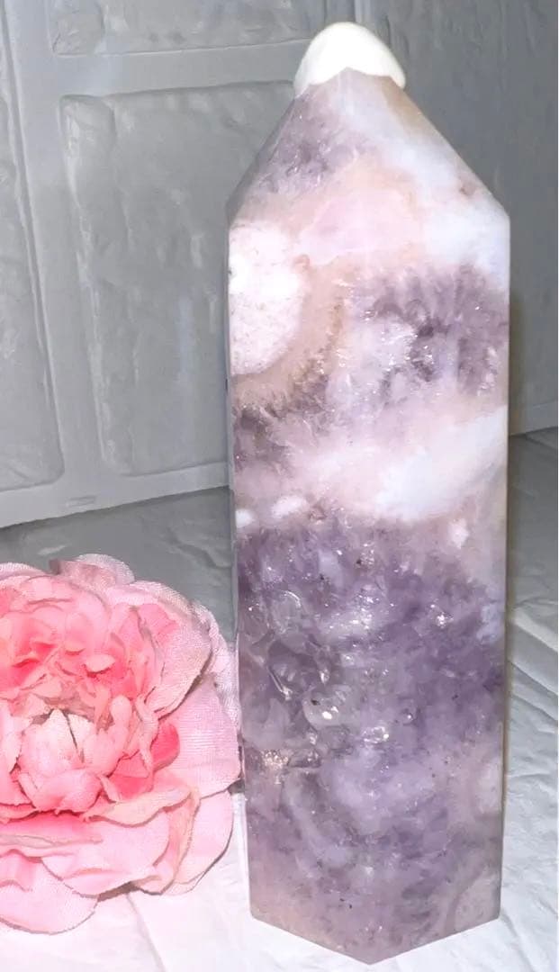 ⑧ピンクアメジスト♥️フラワーアゲート♥️タワー♥️桜瑪瑙♥️花瑪瑙♥️チェリーブロッサム