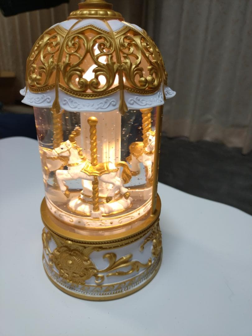 【本日限定】フランフラン 木馬が回るスノードーム✨オルゴール付 クリスマス