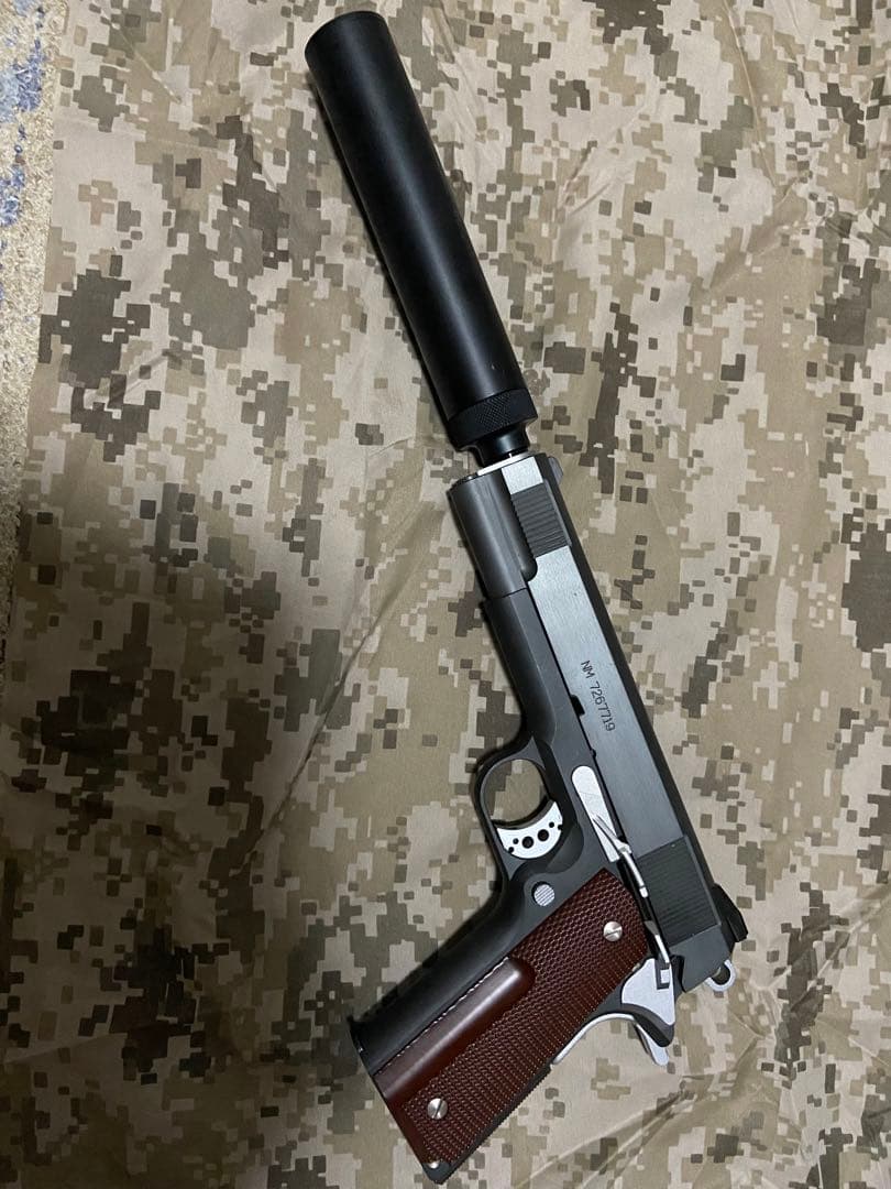 M1911A1 コルトガバメント スネークマッチ＋サイレンサー 箱あり