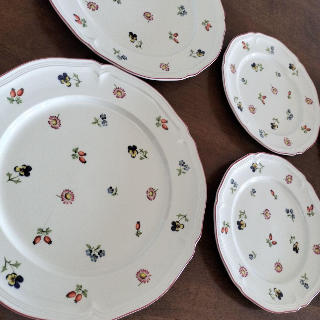 ビレロイ&ボッホ　プチフルール　皿　大中小6枚