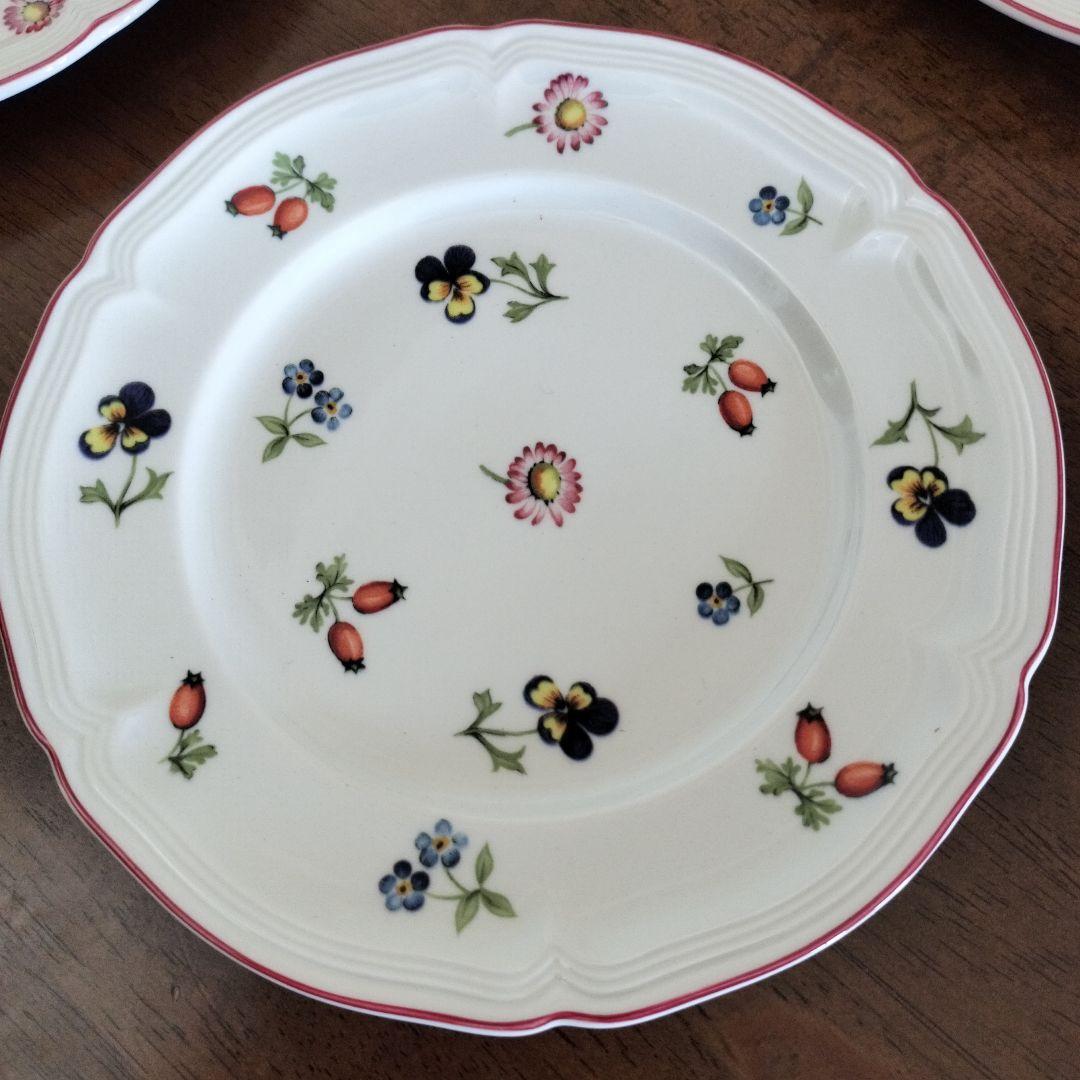 ビレロイ&ボッホ　プチフルール　皿　大中小6枚