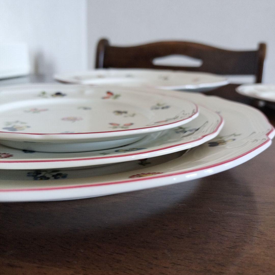 ビレロイ&ボッホ　プチフルール　皿　大中小6枚