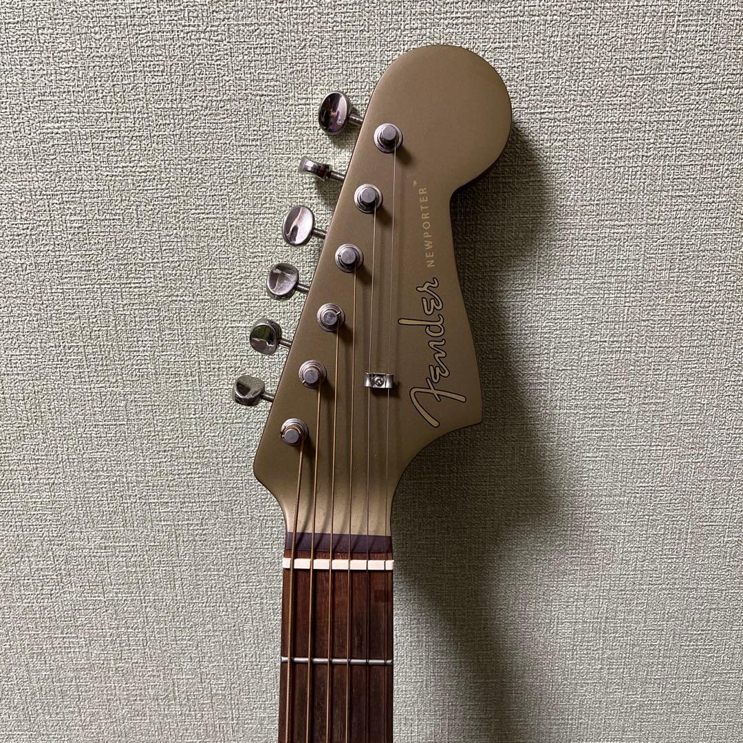 Fender newporter オリーブ 緑 アコースティックギター エレアコ