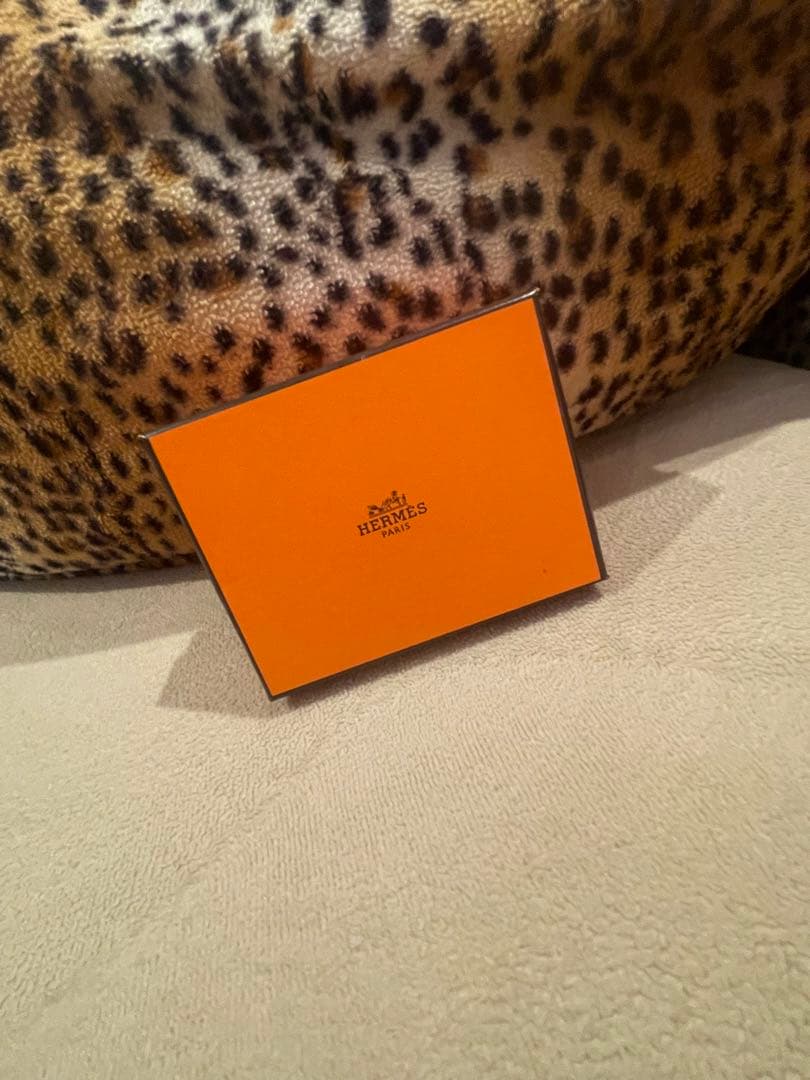 エルメスS ゴールド レザー フォトフレーム 二つ折り