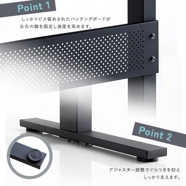 【送料無料】無段階ガス圧昇降テーブル レバータイプ 机 木目調