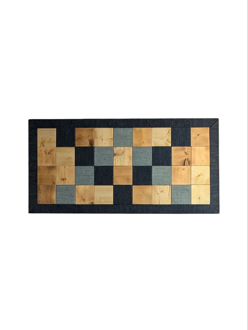 ウッドデニムモザイクアート