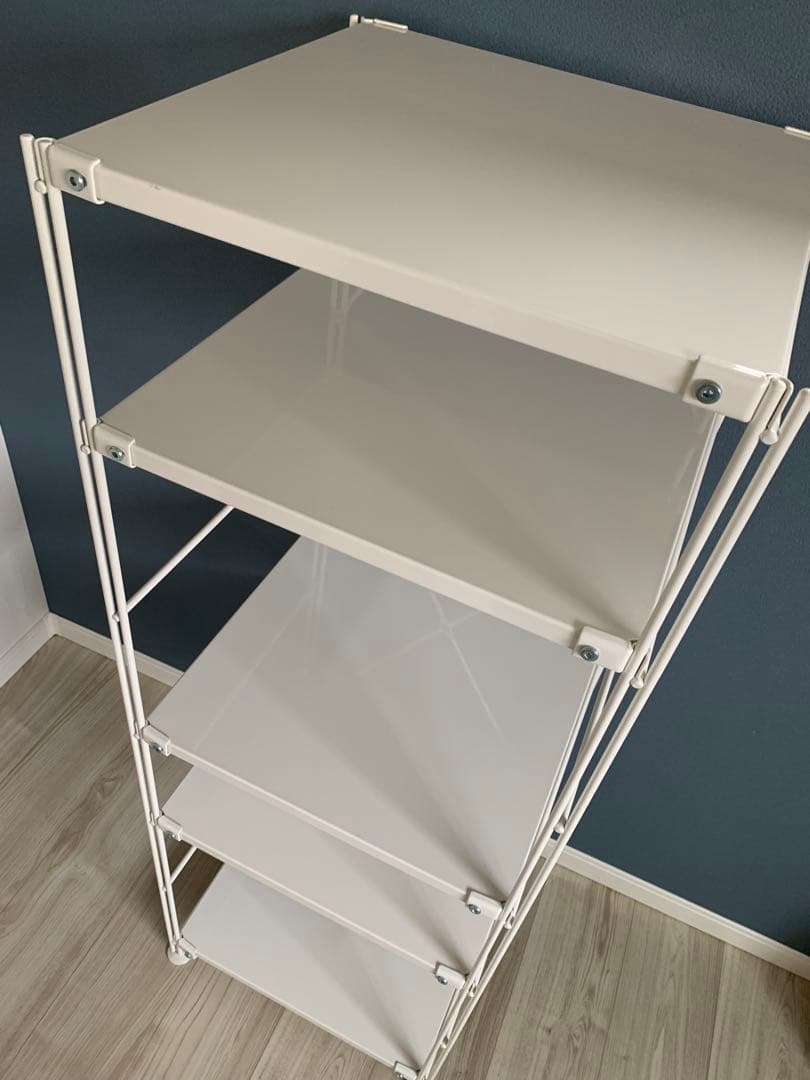 無印良品　スチールユニットシェルフ　ライトグレー　高さ120cm 棚板5枚