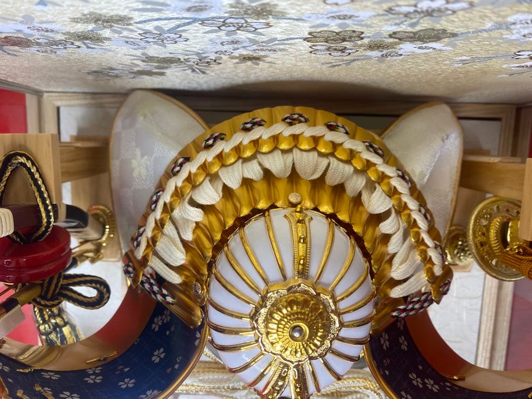 伊達政宗　東京久月　五月人形　兜飾り　白木柄ケース入