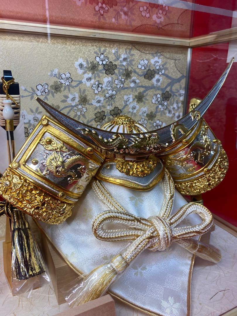 伊達政宗　東京久月　五月人形　兜飾り　白木柄ケース入