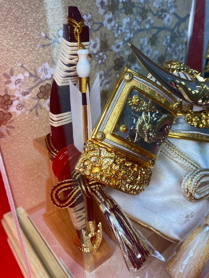 伊達政宗　東京久月　五月人形　兜飾り　白木柄ケース入