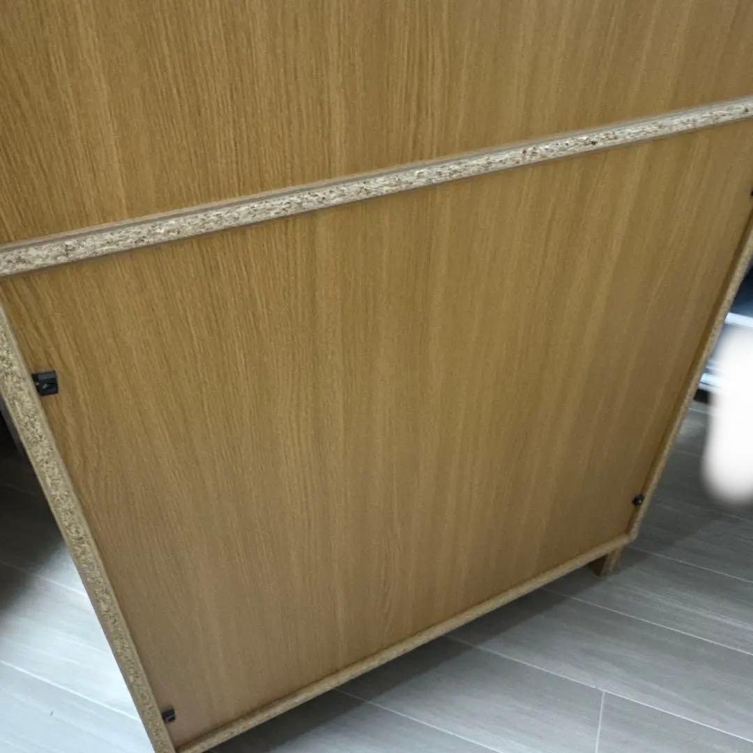 無印良品　オーク材薄型ラック・ワイド大・奥行２２ｃｍ