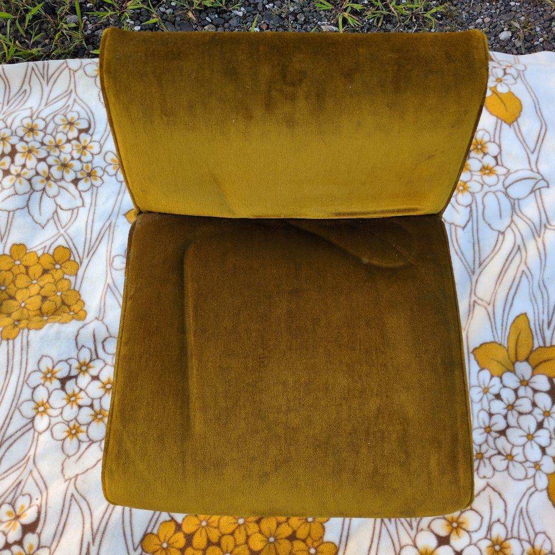 昭和レトロ モケット 1人掛け チェア②ソファ ベルベット ポップ アンティーク