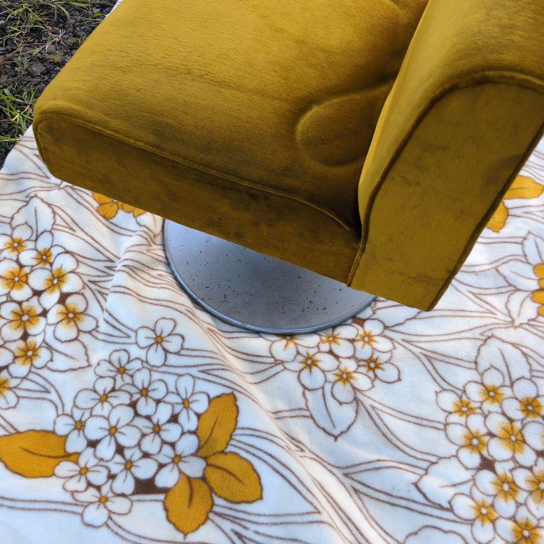 昭和レトロ モケット 1人掛け チェア②ソファ ベルベット ポップ アンティーク