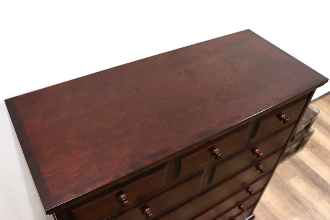 GMHS27○北海道民芸家具 6段チェスト 整理箪笥 収納家具 チェスト 樺材