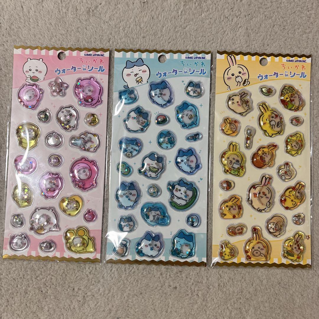 ちいかわ ウォーターインシール 3種セット - メルカリ