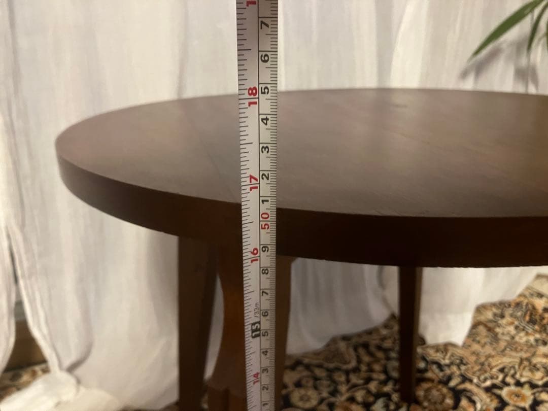 丸テーブル　サイドテーブル　ビンテージ　ブロカント