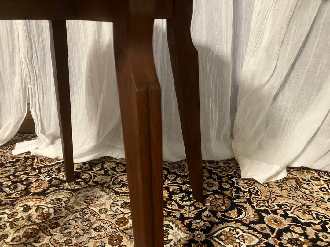 丸テーブル　サイドテーブル　ビンテージ　ブロカント