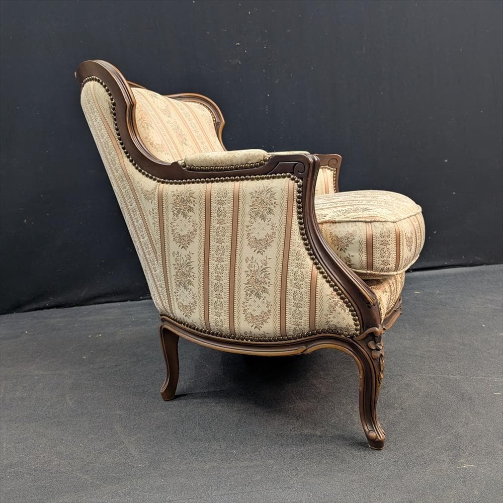 美品　ドマーニ　ルイ15世　シングルソファ　一人掛け　1P　ロココ　カリモク　A