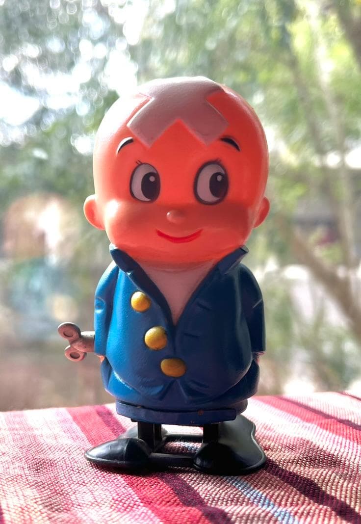 三つ目がとおる 写楽保介 ソフビ ゼンマイ歩行 手塚プロ レトロ - メルカリ