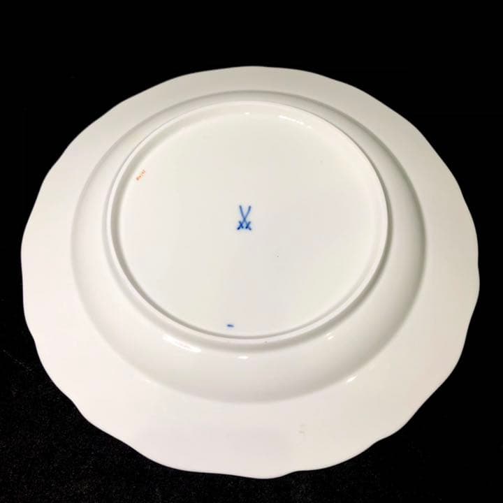 Meissen マイセン/※1級品 Aカンテ 金彩フラワーブーケ 大皿 美品 B