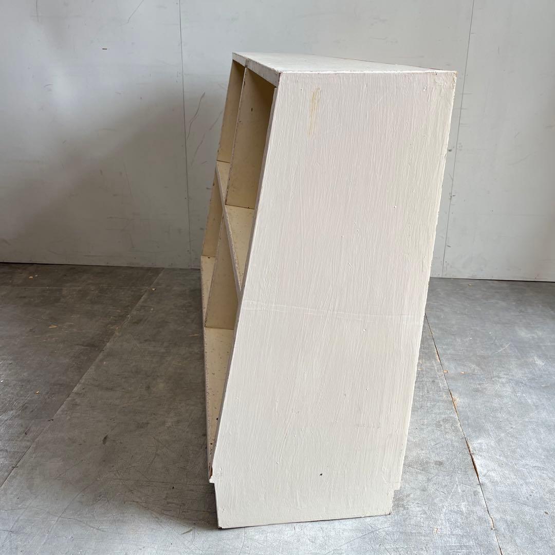 ヴィンテージ シャビー 本棚 チェスト 棚 飾り棚 ホワイト レトロ