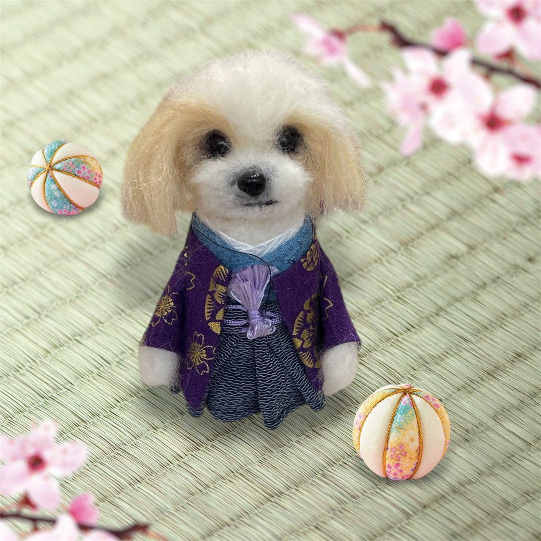 お見本です ☆rara お正月わんこ 羽織袴