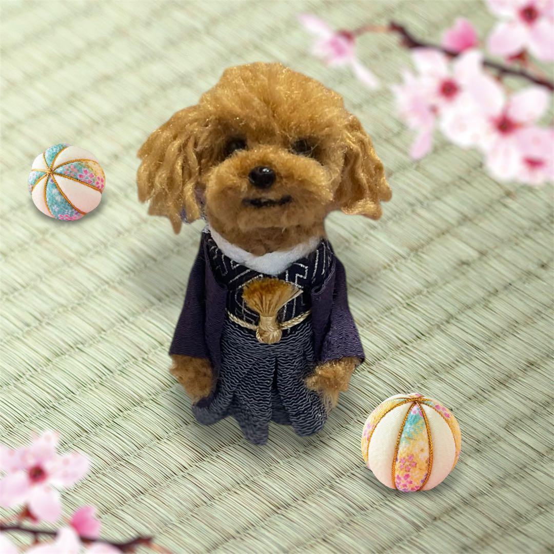 お見本です ☆rara お正月わんこ 羽織袴