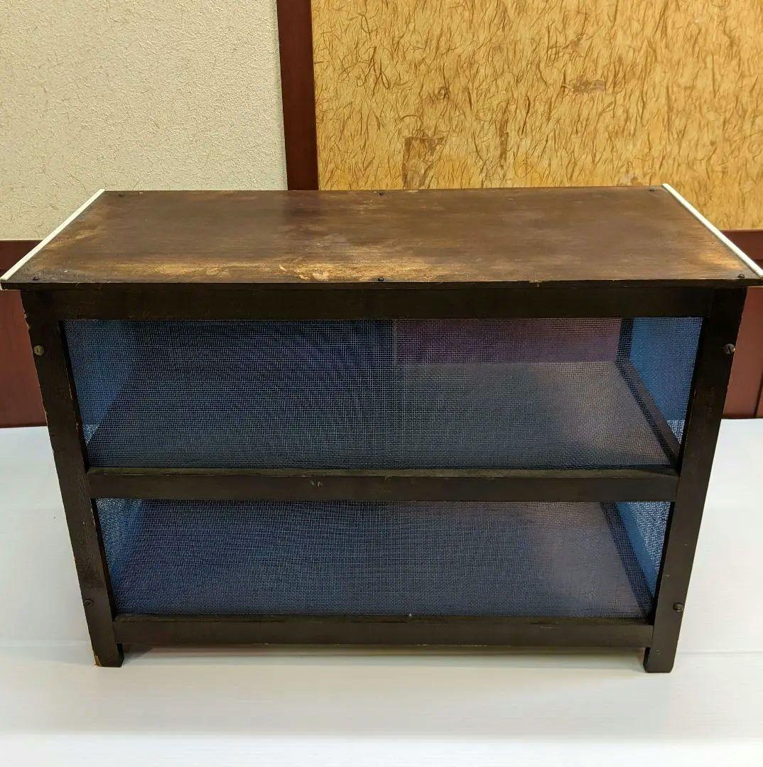 蠅張　水屋　昭和レトロ　ヴィンテージ　アンティーク　戸棚　キャビネット