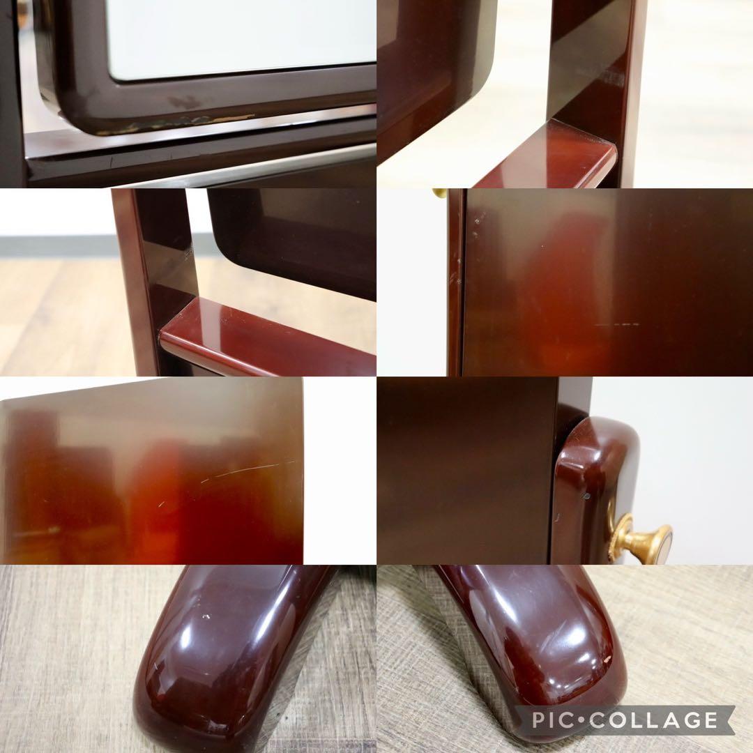 GMGF122○MATSUSO / 松創 秋草は溜 橘型 全身鏡 姿見 スタンド