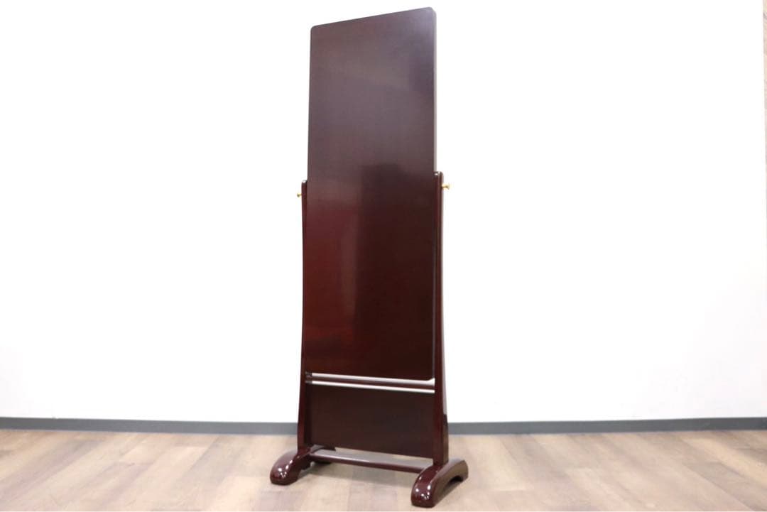 GMGF122○MATSUSO / 松創 秋草は溜 橘型 全身鏡 姿見 スタンド