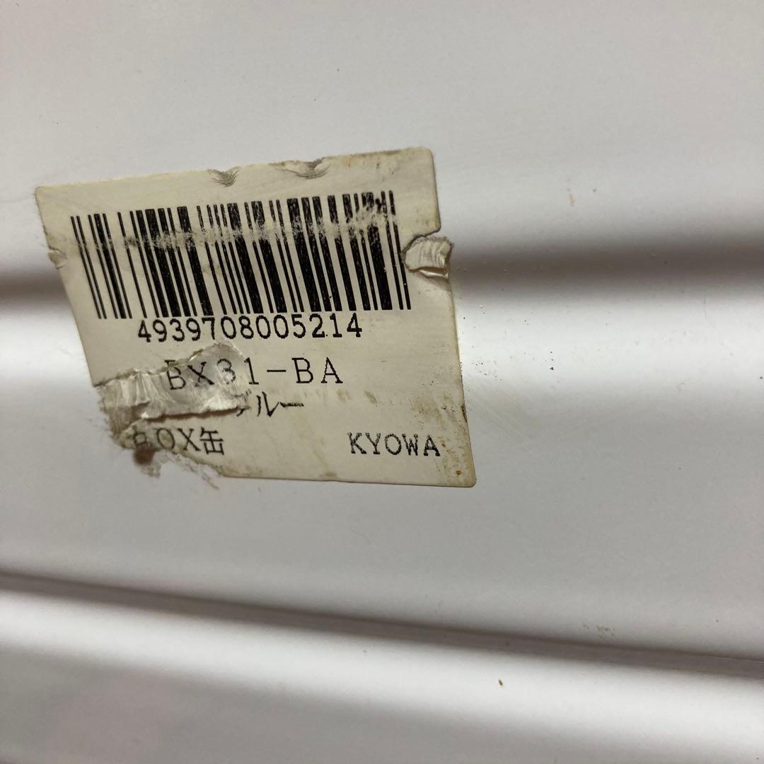 ホーロー　ブレッド缶　ブレッドケース　 パンケース　白×紺　協和工業　レア