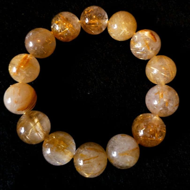 ルチルクォーツ ブレスレット 15mm±0.5