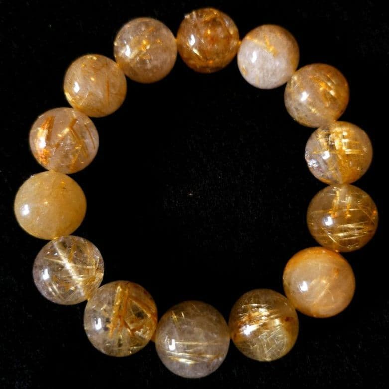 ルチルクォーツ ブレスレット 15mm±0.5
