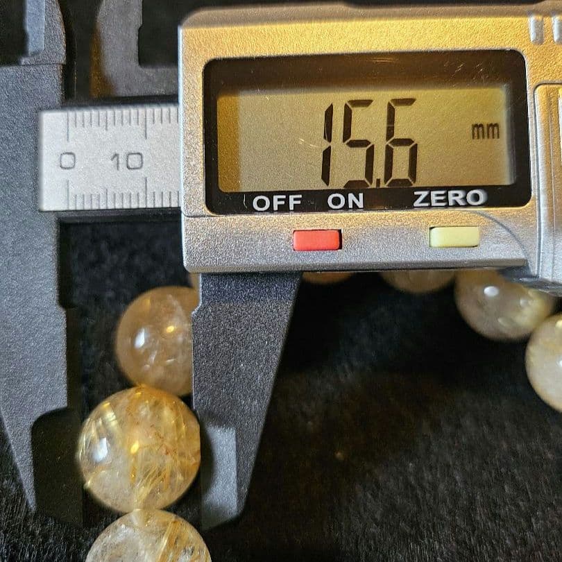 ルチルクォーツ ブレスレット 15mm±0.5