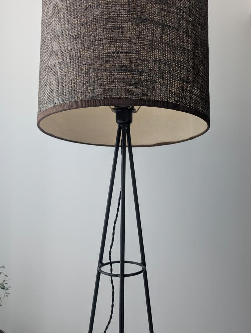 USED アイアン×ツイード スタンドライト フロアランプ ミッドセンチュリー
