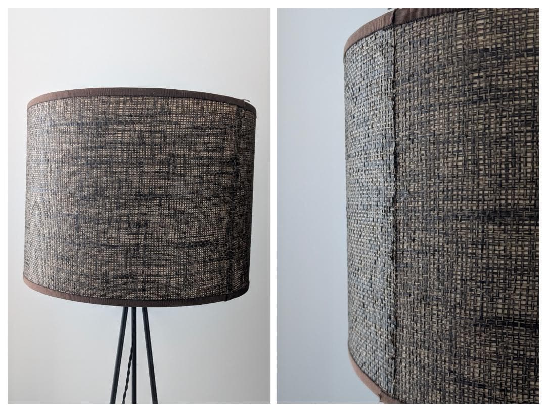 USED アイアン×ツイード スタンドライト フロアランプ ミッドセンチュリー