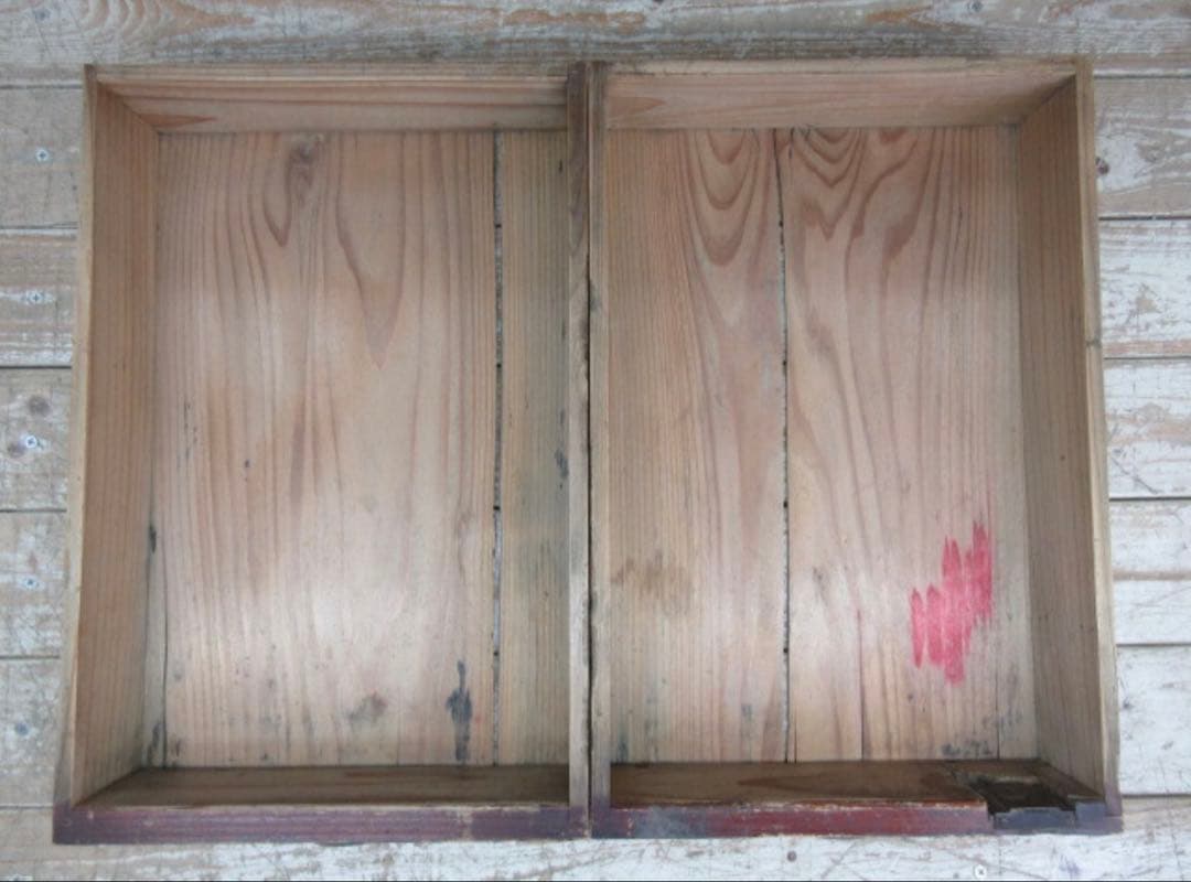 アンティーク 古いペンキの剥げたデスク グレーペイントカフェ什器 古家具