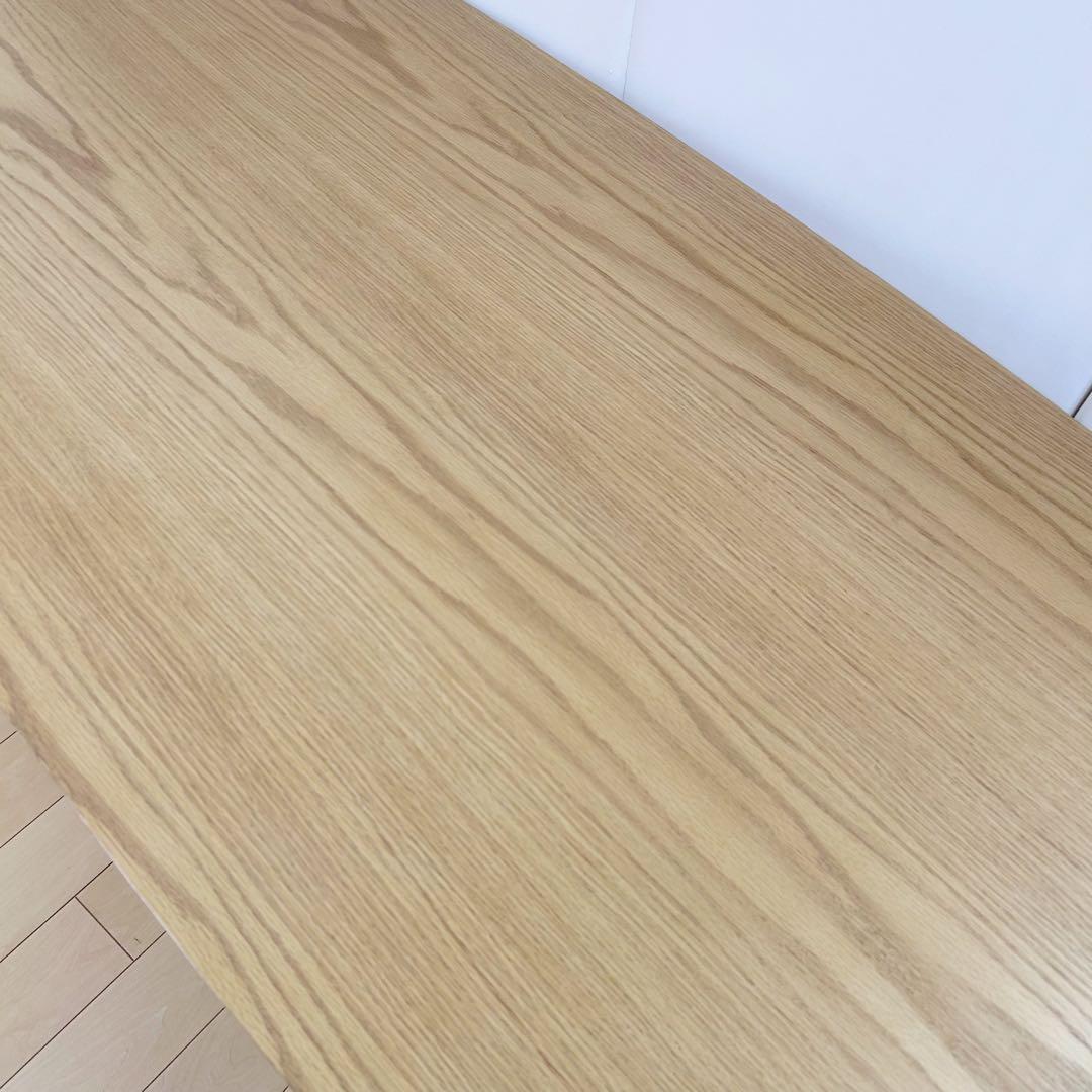 東谷　センターテーブル　ダイニング　天然木　オーク　アイアン脚　幅110 極美品