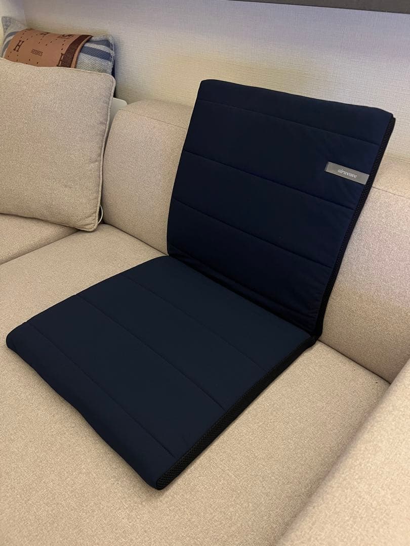 【airweave】 エアウィーヴ 座クッション ネイビー