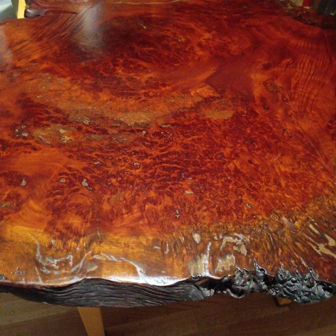 一枚板　天然無垢材使用　無垢板　デスク　テーブル　天然木　衝立