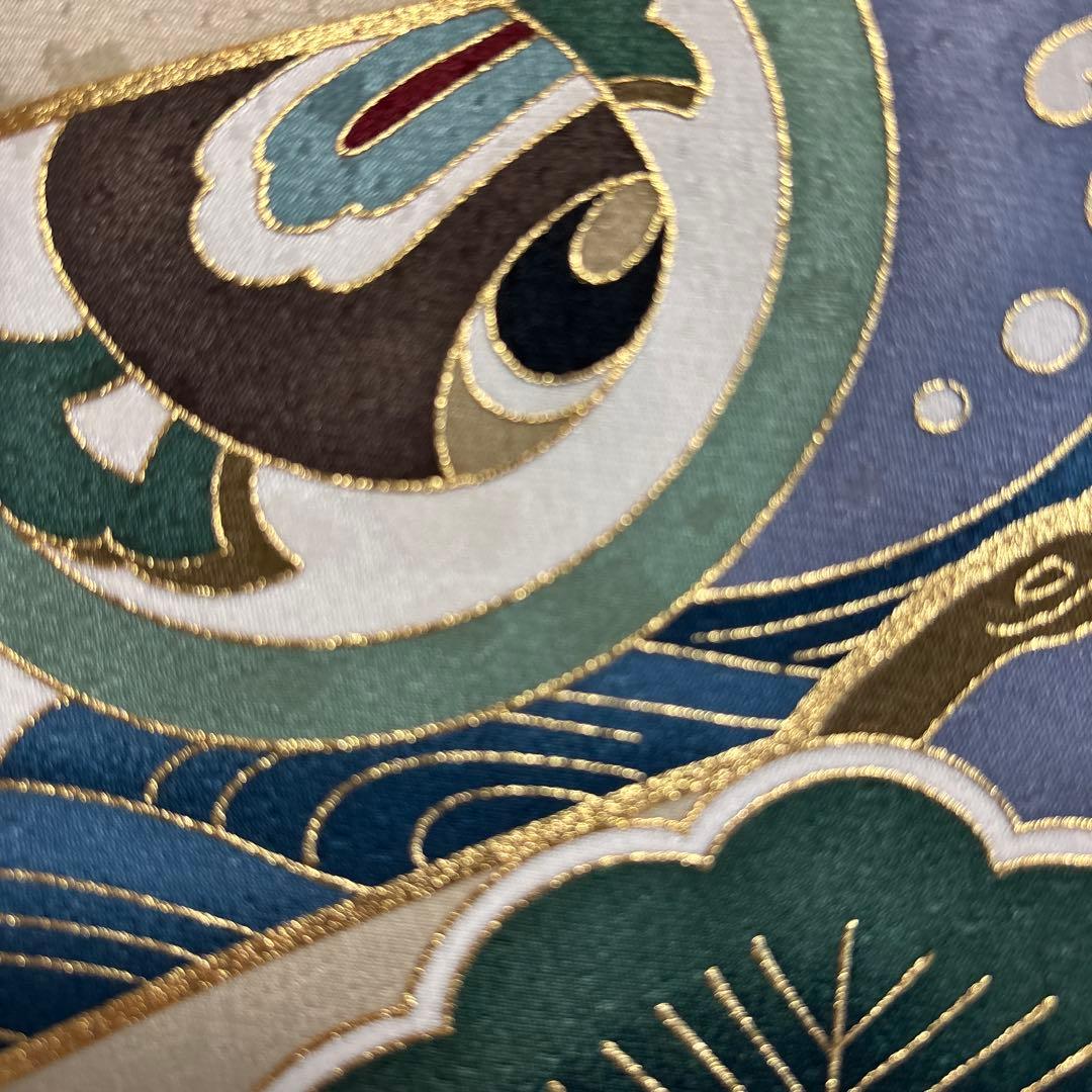 No.15 正絹男の子お祝い着　産着 長襦袢付き　のしめ 七五三