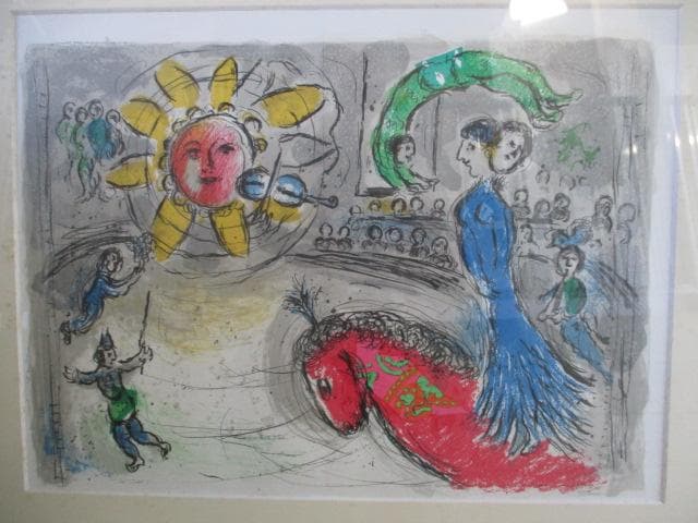 シャガール 挿絵ですが 額装 S27-1 - メルカリ