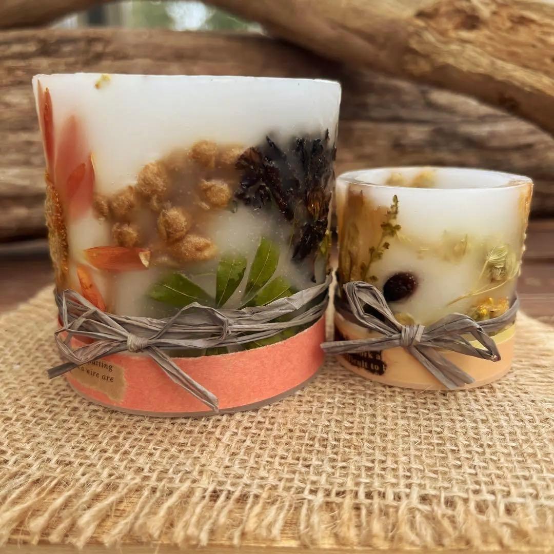 ㉜pumpkinボタニカルキャンドルホルダーset Ⅰ