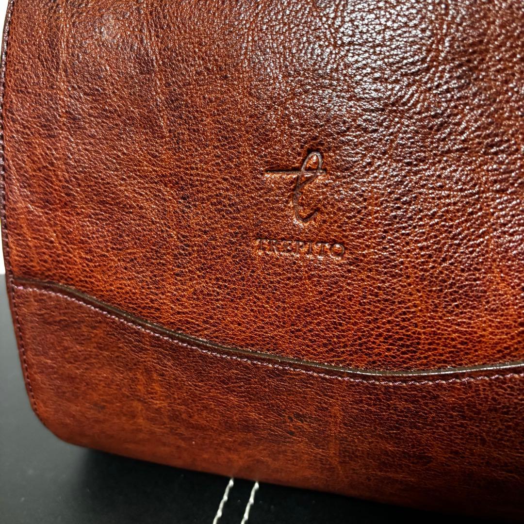 TREPITO トレピト　いたがき　リュック　オールレザー　シボ革　茶ブラウン