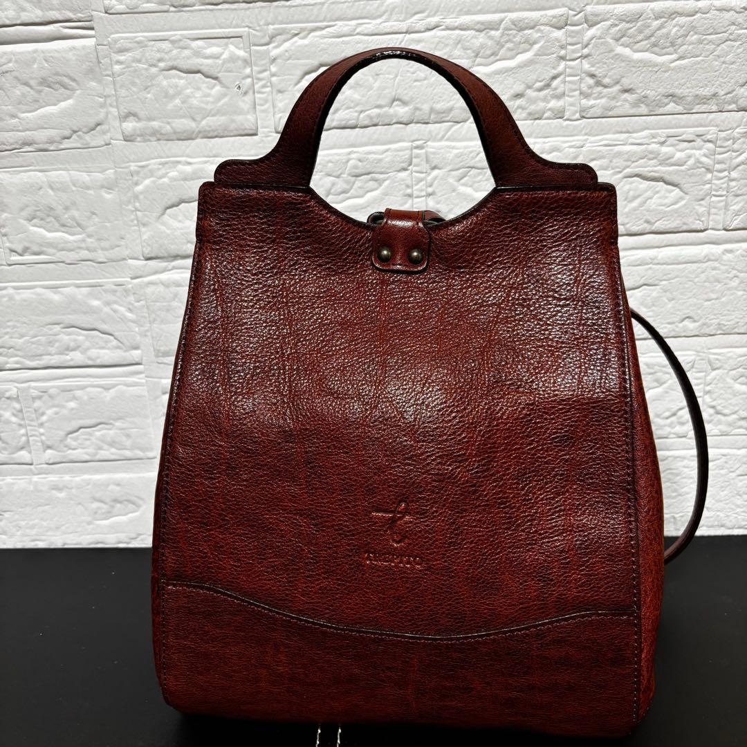 TREPITO トレピト　いたがき　リュック　オールレザー　シボ革　茶ブラウン