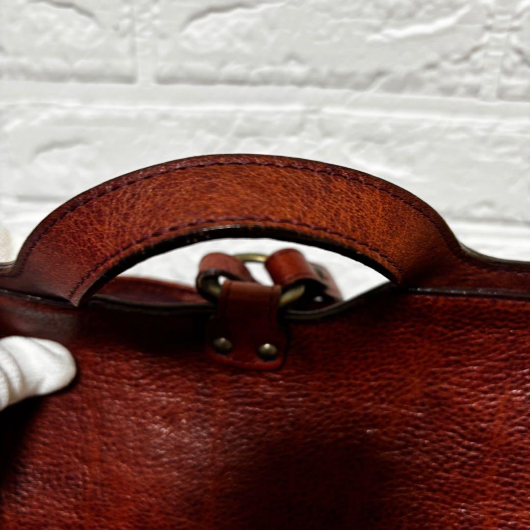 TREPITO トレピト　いたがき　リュック　オールレザー　シボ革　茶ブラウン