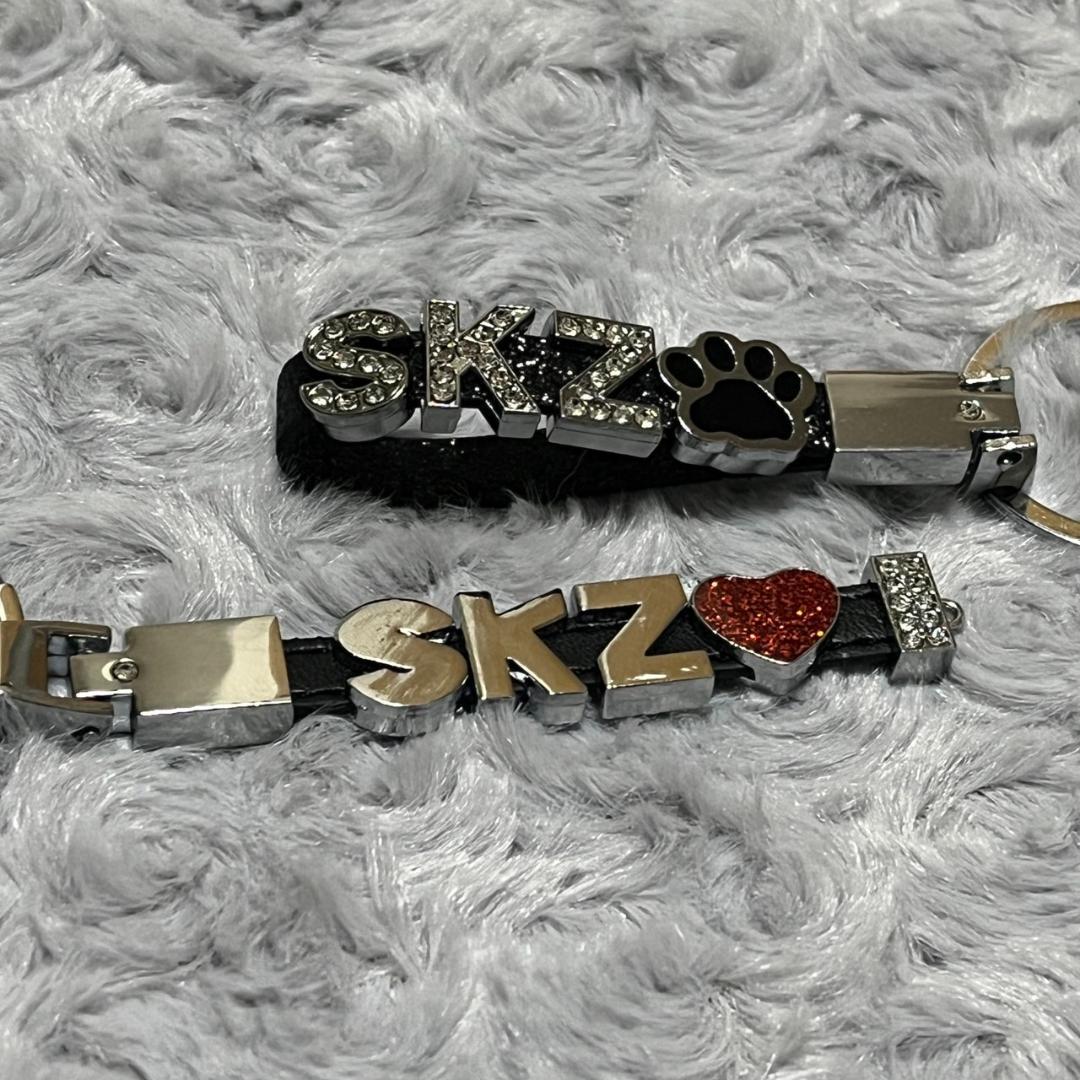 snowman ネームタグキーホルダー イニシャルブレスレット キーリング