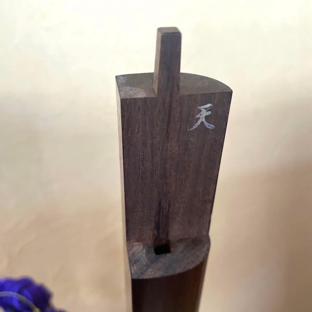 両面新皮張りたて！民謡三味線 ケース付 紫檀 中棹 お稽古に