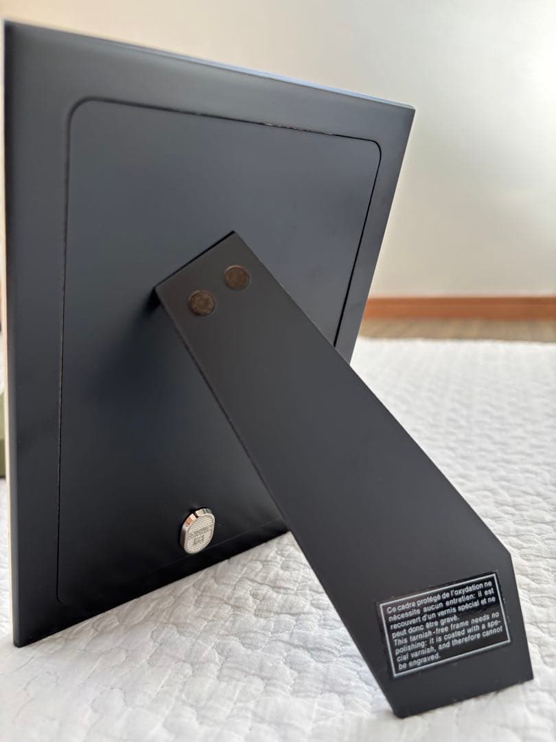 【新品未使用】Christofle フォトフレーム ストライプデザイン