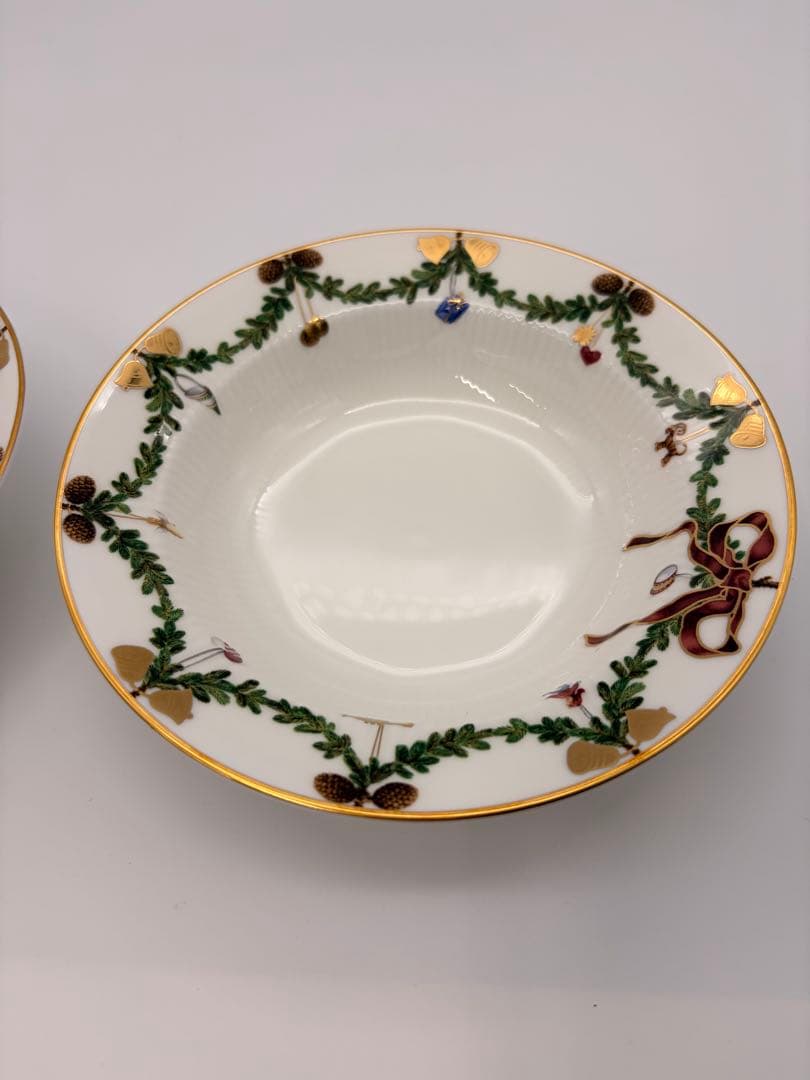 廃盤品 ロイヤルコペンハーゲン　スターフルーテッド　クリスマス　プレート皿